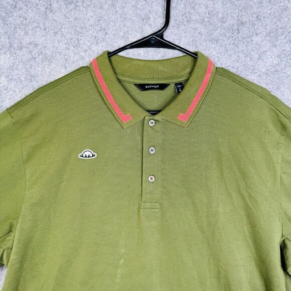 Radmor Polo Shirt Mens XL Green Pima Stretch Preppy Country Club - Picture 2 of 10